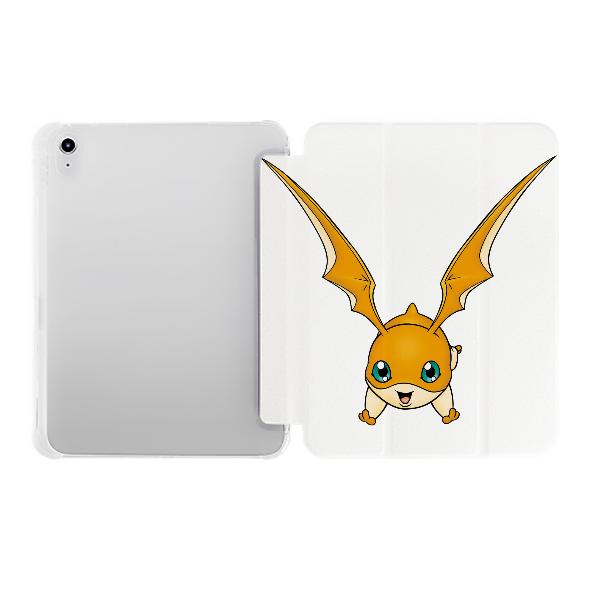 （画像用） Digimon デジタルモンスター/デジモン IPad ケース ペン収納付き 三つ折りスタンド PUレザー×シリコン 対応機種9.5/10.5/10.9インチ